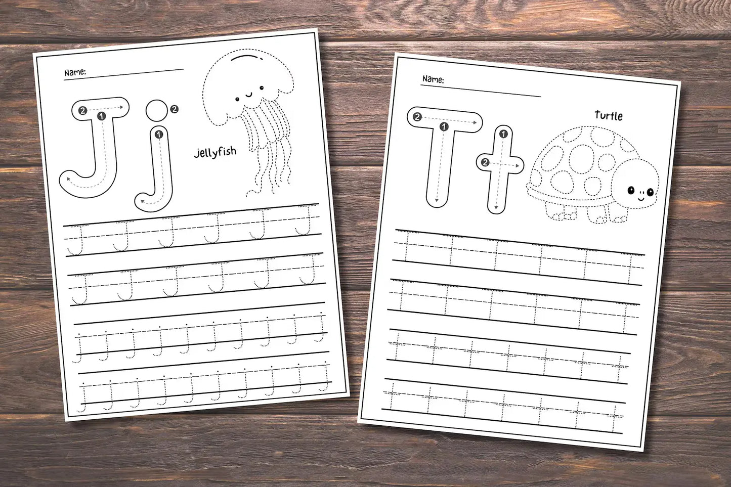 Alphabet Tracing Digital Worksheet