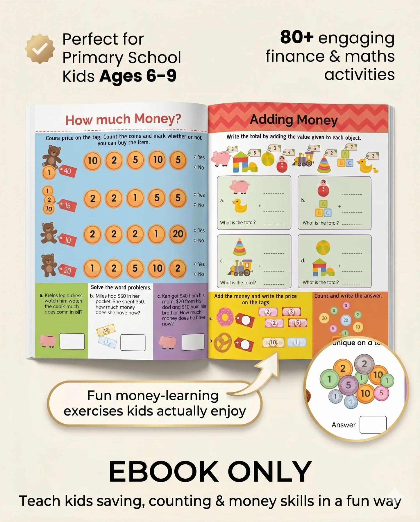 Finance Activity Book For Kids