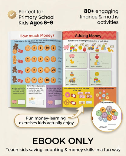 Finance Activity Book For Kids