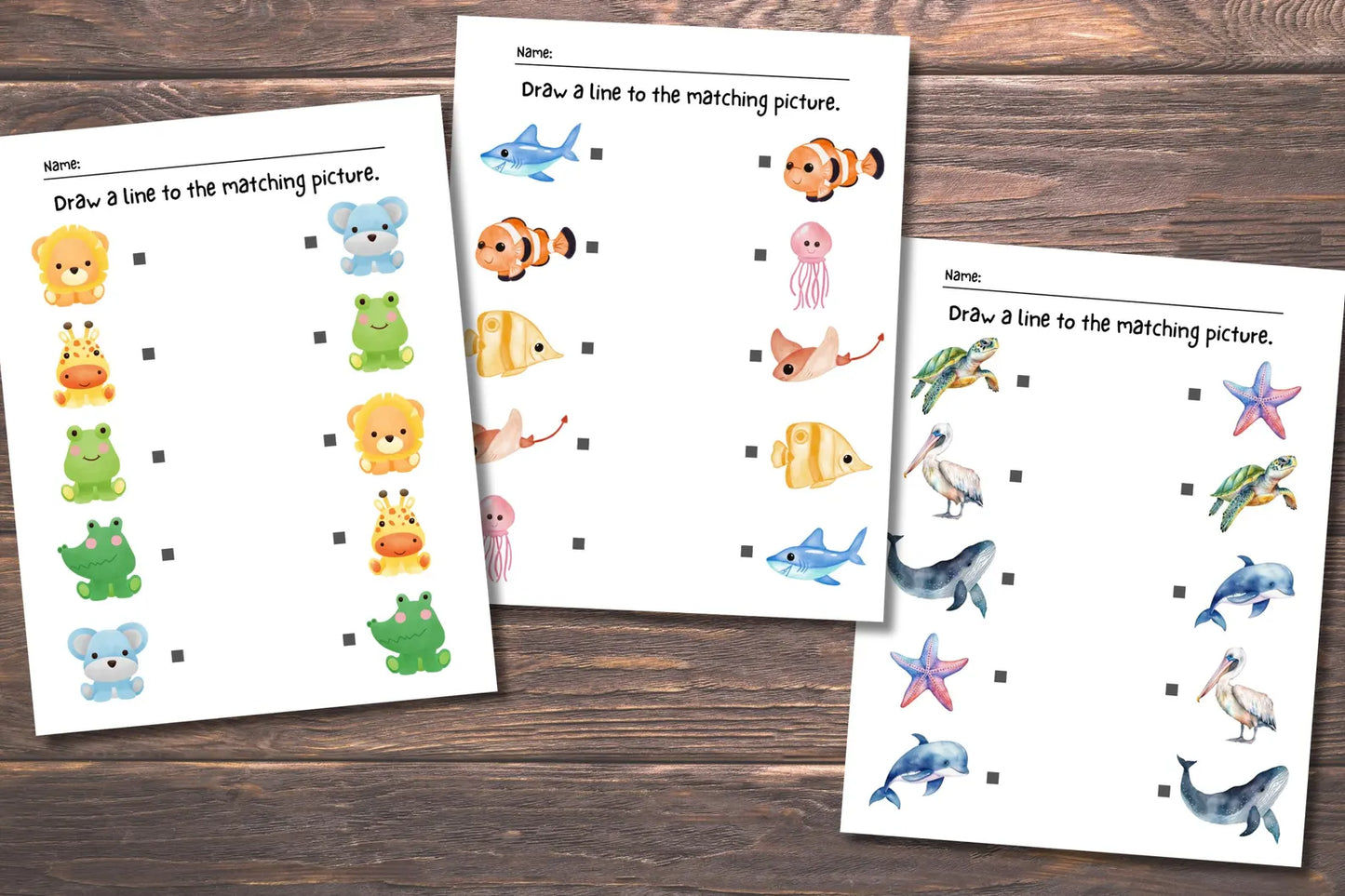 Printable Matching Worksheet