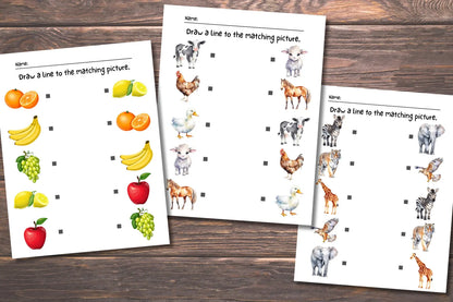 Printable Matching Worksheet
