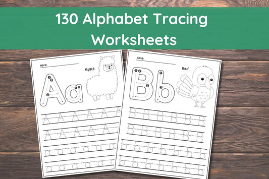 Alphabet Tracing Digital Worksheet